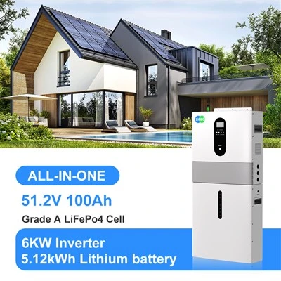 6KW Grid Off Ev Enerji Depolama Sistemi 51.2V 100AH ​​All-In-One Lityum Pil