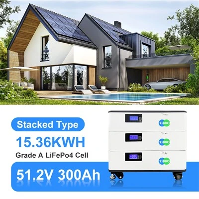 Konut Enerji Depolama 15KWH Güneş Yığılmış Pil 51.2V 300Ah Uzun Ömür Döngüsü